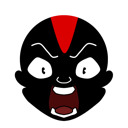 DarkieANGRY custom emote | Darkitsu