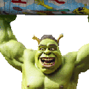Shrek_lifts_beer animated GIF emoji from The BioChem Society