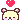 Korilakkuma bears with pink cheeks and red hearts floating above their heads in a repeating pixel art style.