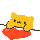 9769_Bongo_cat_heart animated Discord emote | It's - Hoppy Room 💐🌷