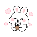 41505bunnycoffee animated emote | Digital Empire Lounge
