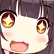 Chocola from Nekopara with wide open mouth and glowing star-shaped eyes expressing intense excitement.