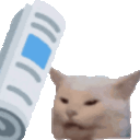 DE_newspapercat animated GIF emoji from Trophy's Paradise