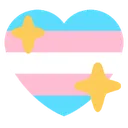 transheart custom emote - trans chompers
