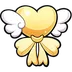 I3_Heart_Wings_Yellow_P2U Discord sticker from 𐔌 . 🌙 Hope cafe ꒱
