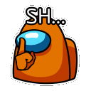 shhhh animated Discord emote - Popcorn Server