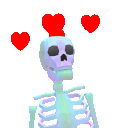 SkeletonLoveStruck animated Discord emote | BUNKER 605