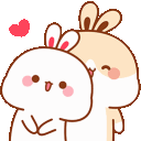 bunny_snuggles animated GIF emoji from Starpatch
