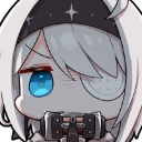 Sissella from Eternal Return with a white hoodie and eye patch looking suspicious with a blue eye.