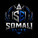 Shield emblem with a crown and the letters SE in metallic silver and blue colors.