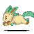 Leafeon_run animated emote from ChillResort🌴 ‘ social ‘ gws ‘ vcs ‘ nitro 🍹