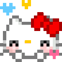 hellokitty animated GIF emoji - Cyberpunk Syndicate ☁୨ৎ