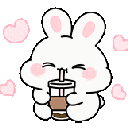 41505bunnycoffee animated Discord emote | Luminous Lounge