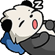 PandaSleepyAnimated animated GIF emoji from Tambayan Ave.