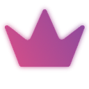 A stylized purple crown icon representing royalty or leadership.