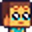 Steve from Minecraft with large, glossy, teary eyes looking up in a pleading expression.