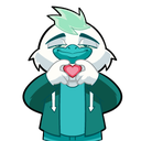 Heart custom emote from Nest Exchange