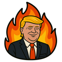 trumpflame Discord sticker - SolOnChain