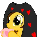 Brownrose_lickcup Discord sticker from Friendship Academy - MLP