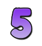Number five in a bold, purple gradient font.