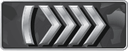 Silver Elite rank insignia featuring four metallic chevrons on a dark background.