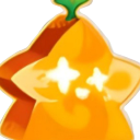 Star fruit with a glowing, magical sparkle effect.