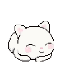 cat_yawn animated GIF emoji - trans chompers