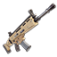 SCAR-L assault rifle shown in a side profile view.