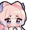waifukokomiblushyblush animated Discord emote from ୨୧     waifu cαƒe    𓂃 ✿   〈 🍵ɞ ྀྀ active ⋆ social ⋆ events ⋆ gwys ⋆ icons ⋆ gaming ⋆ art ⋆ sfw ⋆