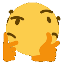 Thinking3D animated GIF emoji from Mandatory Fun