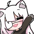 E_cuteNekoHello animated emote - ᶜᵒᵐᵈᵉᵛ ComDev's studios server