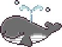 whale_squirting animated emote - ⋮ ⌗ ┆ ˚ノfishies◞ ♡