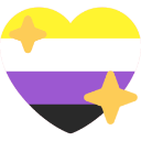 8569enbyprideheart Discord sticker | ★ the safe place
