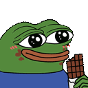 Peepo_EatingChocolate animated emote from 10 Sets Of Failure🏋🏽
