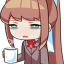 aoc_tired_coffee_sip Discord Emoji | Anime OhanabiCompany