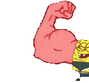 spongebob_left animated GIF emoji - 10 Sets Of Failure🏋🏽
