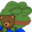pepebear animated GIF emoji from No-Sell Jobbers🤼