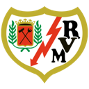 Rayo Vallecano football club crest featuring a red lightning bolt on a shield.