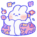 CozyBunny animated Discord emote from Ink & Espresso