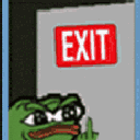 pepe_exit animated Discord emote | Bunnies Cafe 18+