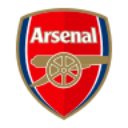 Arsenal football club crest logo featuring a cannon on a red shield.