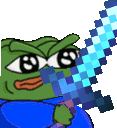 pepe_enchanted_diamond_sword animated emote from Ga[y]ming House