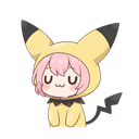 MomoPichuVibe custom emote from Secret Pichu Club