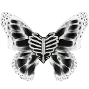 skeleton custom emote | ۶ৎ　‿　cemetery　 ݁ 　˖