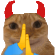 evilcat animated GIF emoji from Besties Community