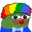 pepoClown Discord sticker - TĘCZOWA DOLINA