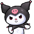 KuromiWiggle animated emote | 🦄🌸Gatos Cósmicos🌸🦄