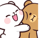 zzz_teddyhug2 Discord sticker | Lovers Cafe™ | Indian Discord Server • Nitro • Voice Chat • Active • India • Hangout • Gaming • SFW