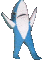 Sharkpajamas animated emote from No-Sell Jobbers🤼