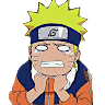 Naruto Uzumaki with a frustrated, angry expression and clenched fists.